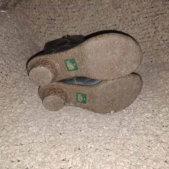 EL NATURALISTA-Black Leather-Side Zip-Calf High-Sz 38-HTF-Excellent - Picture 7 of 7